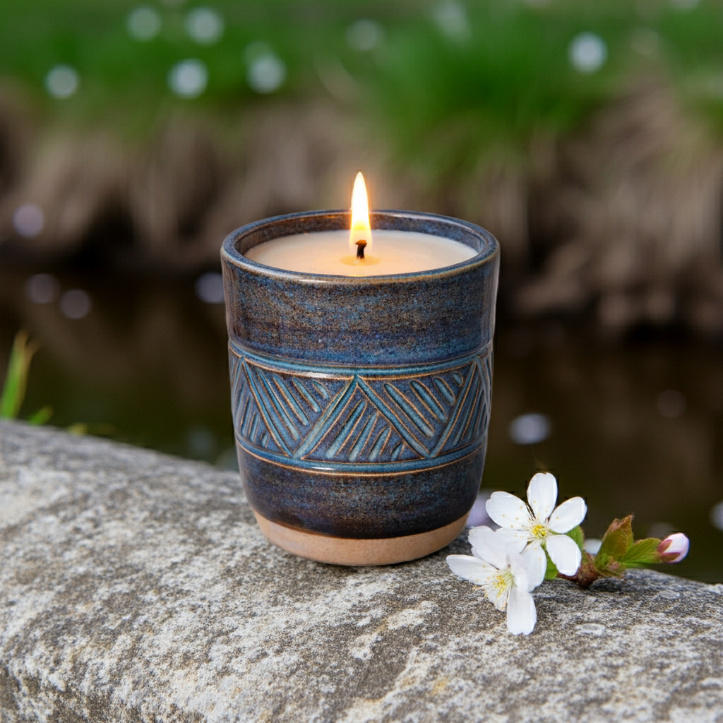 Månsystrar – Doftljus i handgjord keramik av 100% sojavax