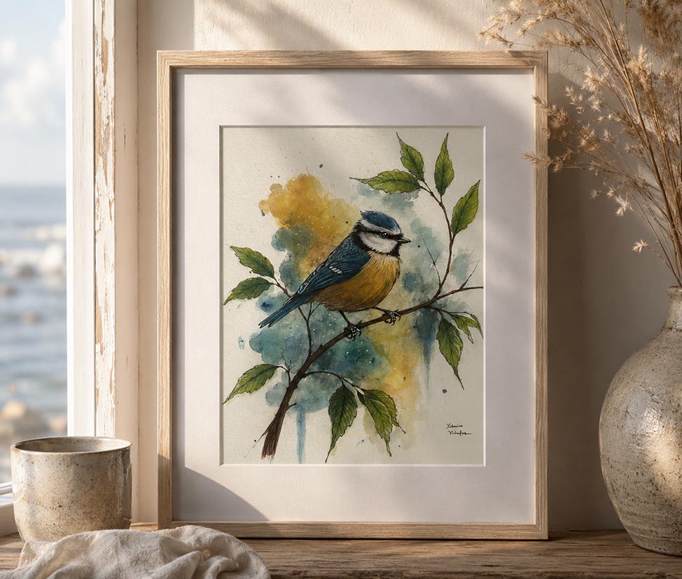 Havsvinge – Originalmålning 40×50 cm
