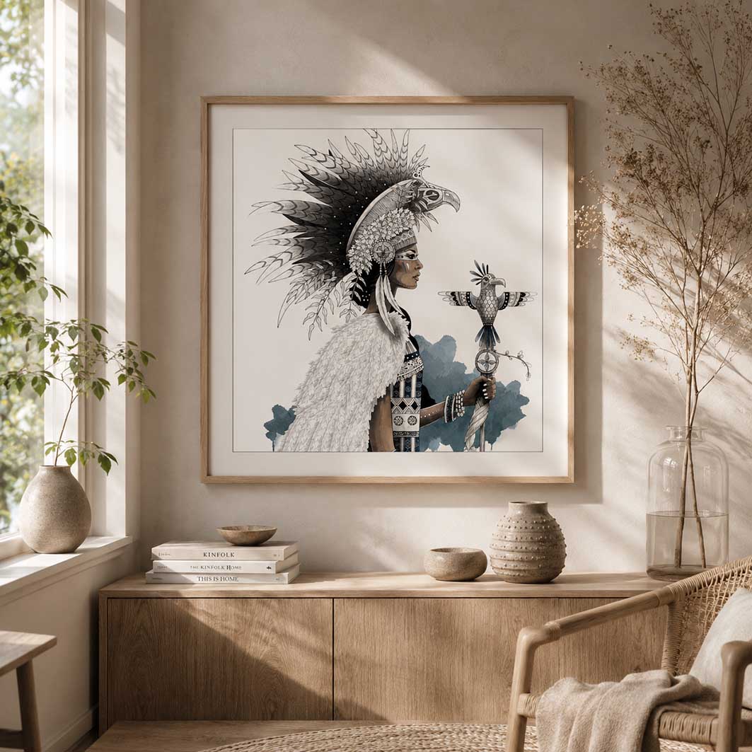 Falkmodern — Fine Art Print | Vildmarkens systrar