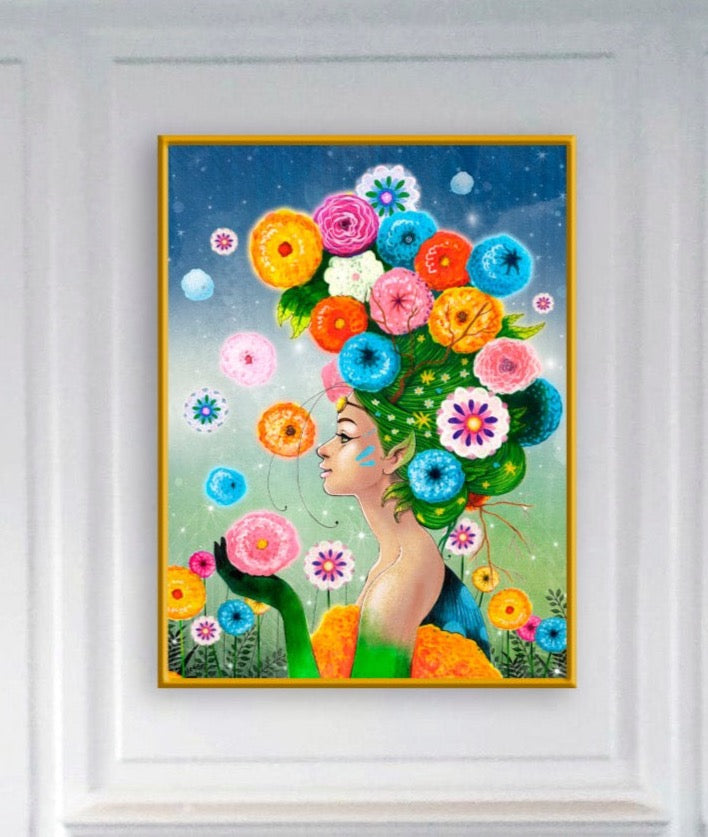 Konstprint Magic Flowers