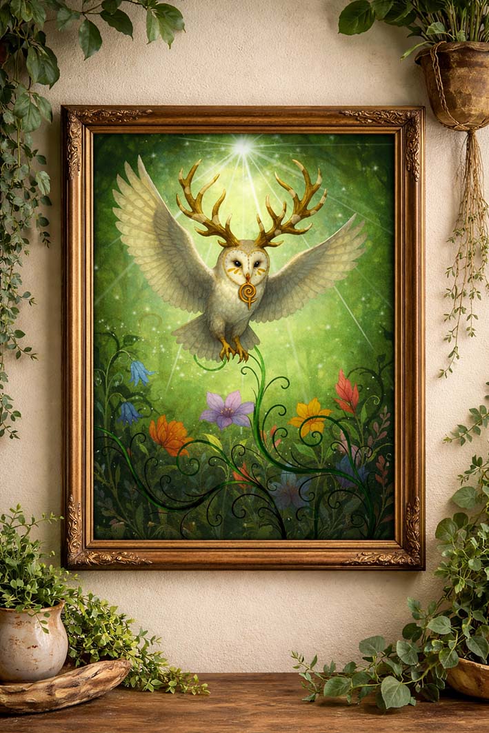 Hornuggla – Fine Art Print