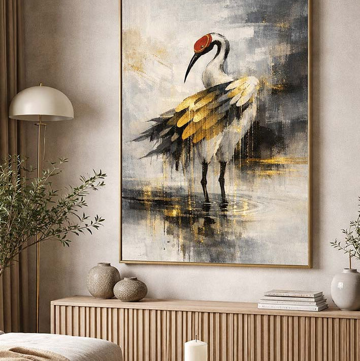 Tranväsen– Fine Art Print med handmålade gulddetaljer, Studio Vintrafors