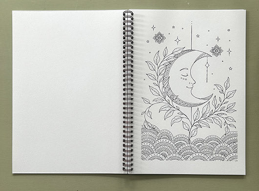 Månsystrar och väsen – en konstnärlig målarbok med handtecknade original