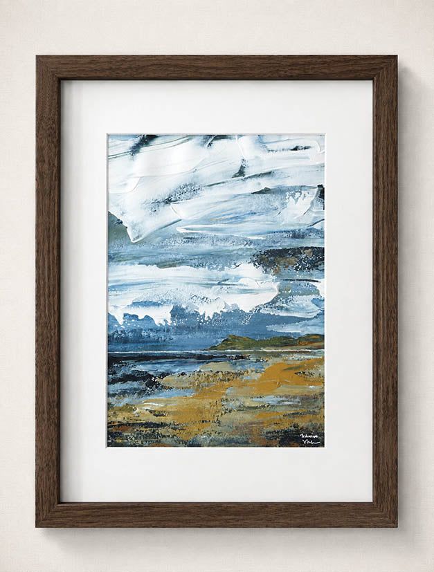 Kustlinje – Originalmålning 30x40 cm