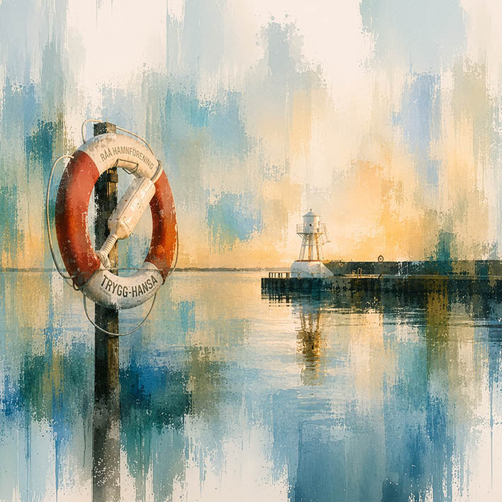 Råå hamnfyr – Abstrakt Fine Art Print | Råå