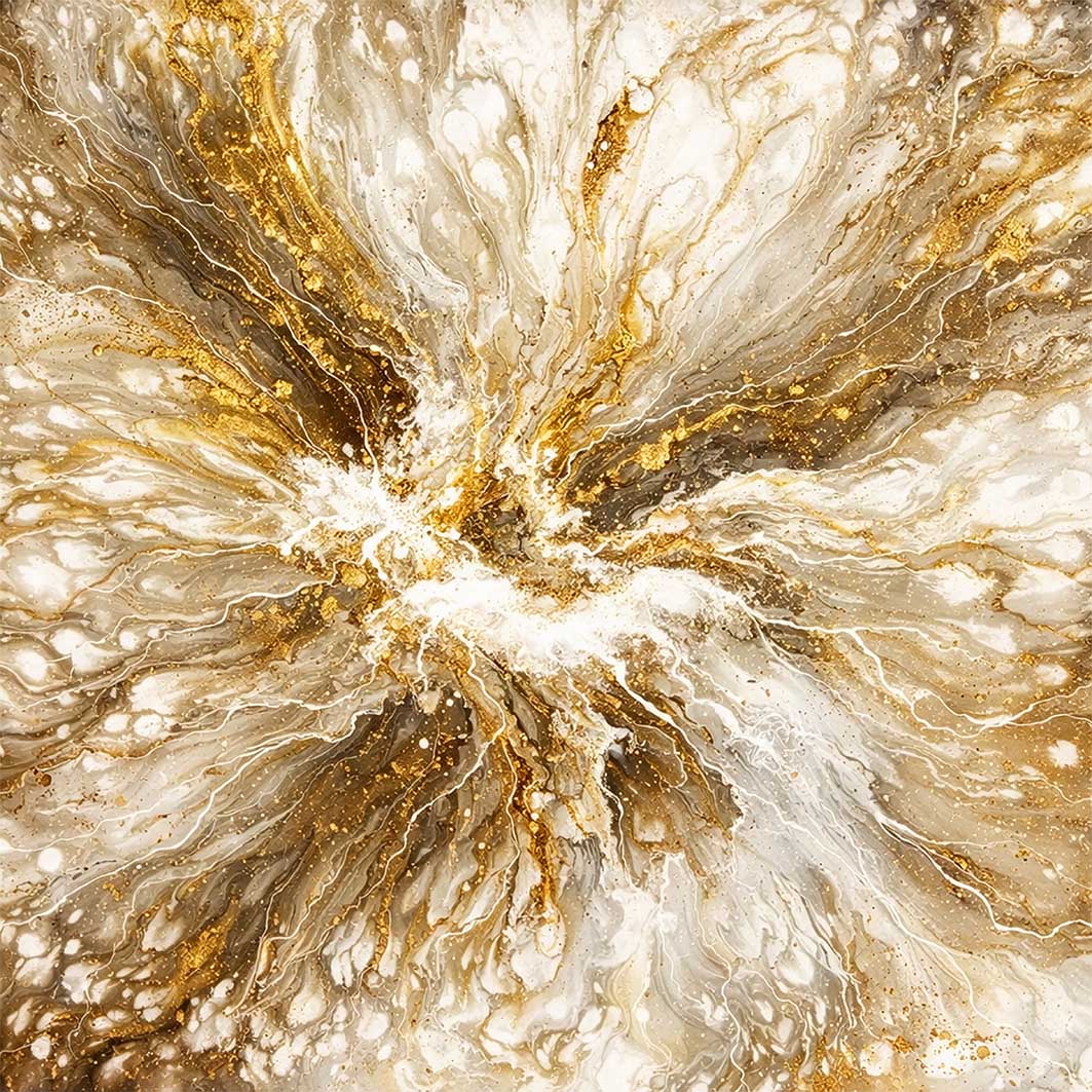 Gyllene Källan – Fine Art Print med handmålade gulddetaljer, Studio Vintrafors