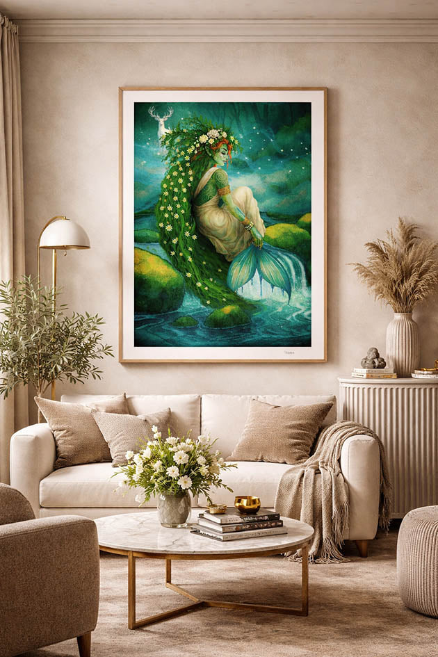Tystvattengudinnan – Fine Art Print | Månsystrarnas återkomst