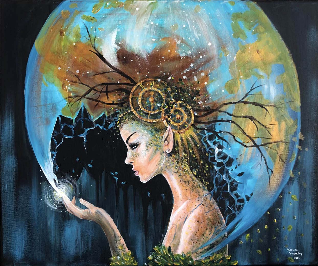 Konstprints Mother Earth Silver