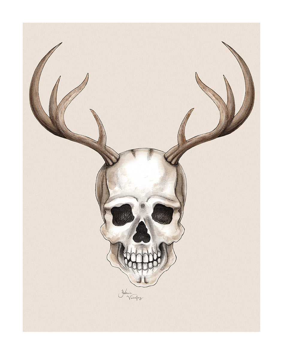Konstprint Skull