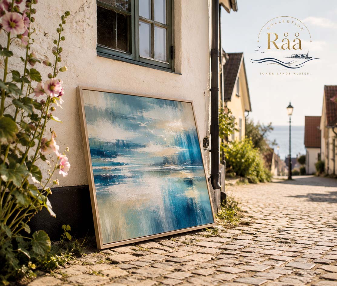 Havsinspirerat Fine Art Print med motiv från Råå strand i Helsingborg, Skåne