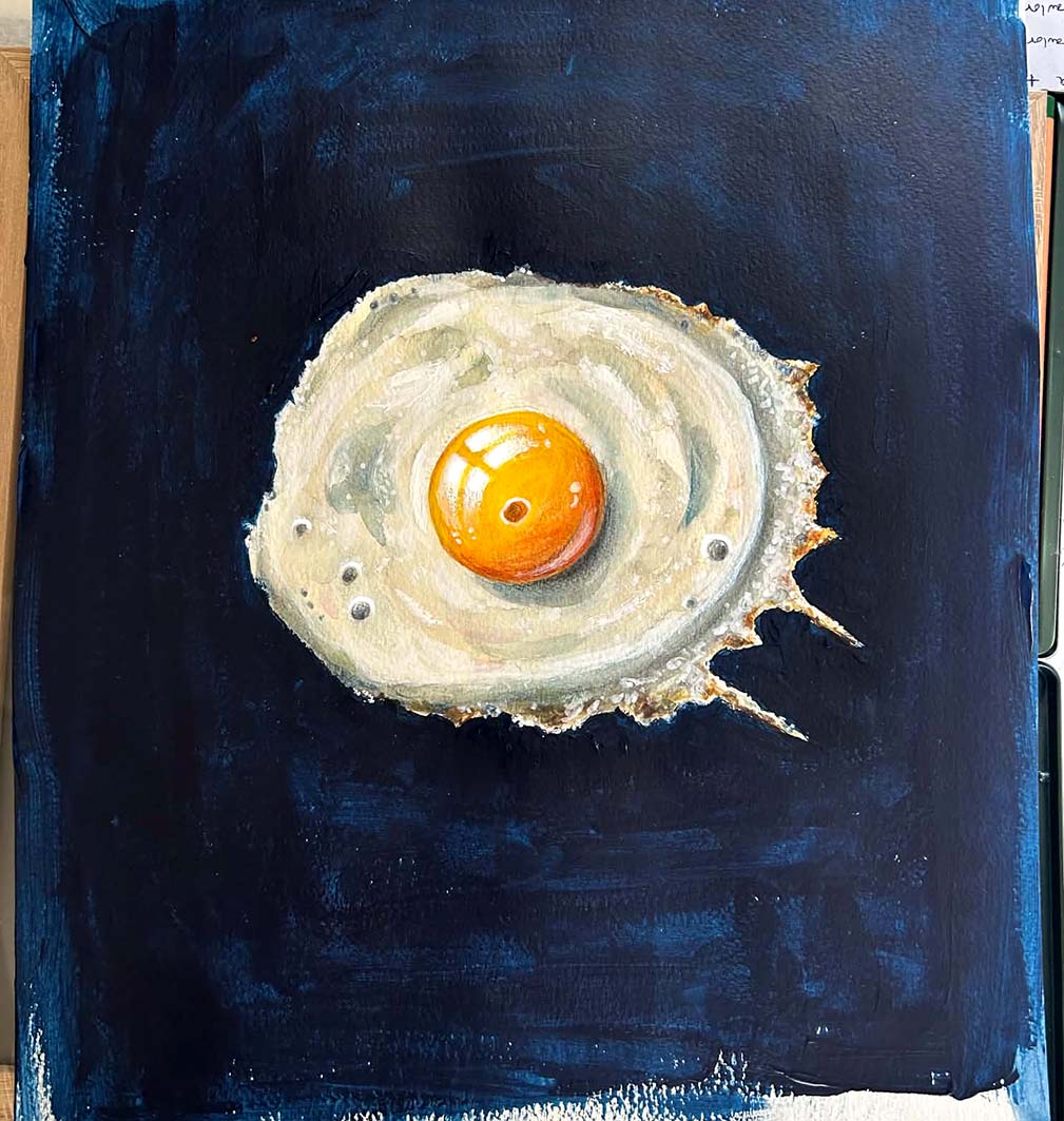 ORIGINALKONSTVERK: Söndagsbrunch 30x30 cm