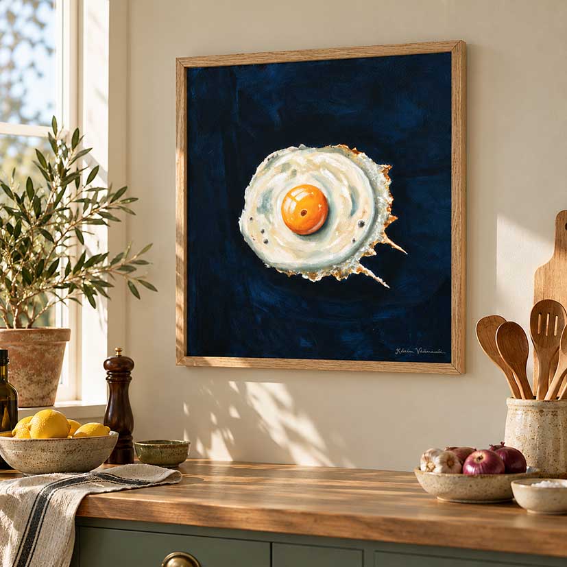 Söndagsbrunch: Stekt ägg – Fine Art Print