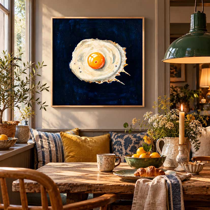 Söndagsbrunch: Stekt ägg – Fine Art Print