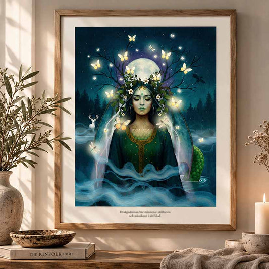 Drakgudinnan – Fine Art Print | Månsystrarnas återkomst