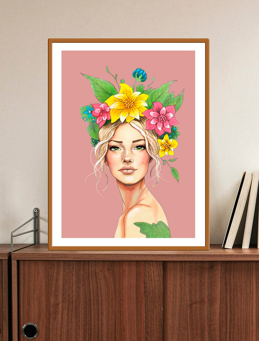 Nyhet! Poster Sommarhår Rosa