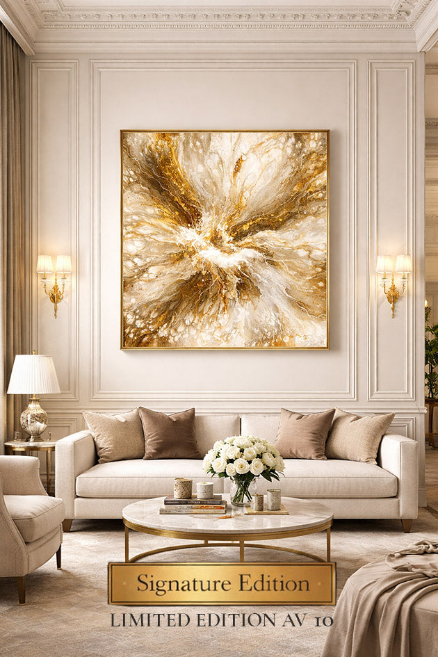 Gyllene Källan – Fine Art Print med handmålade gulddetaljer, Studio Vintrafors