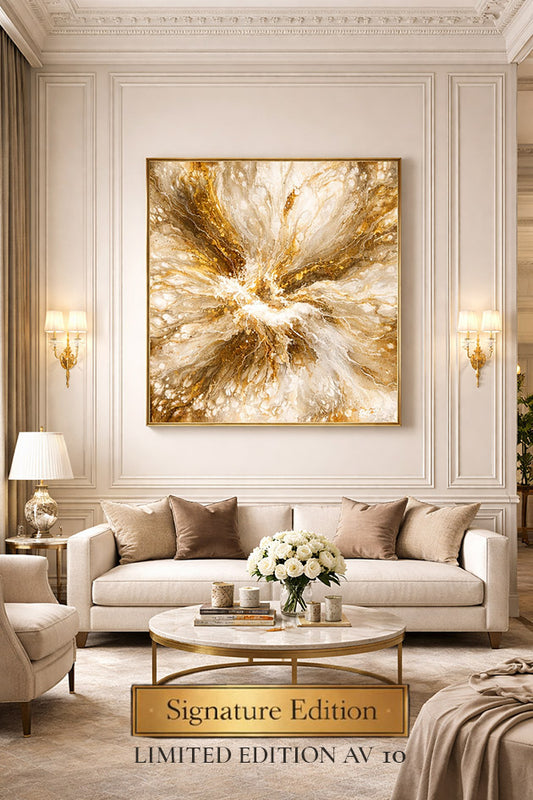 Gyllene Källan – Fine Art Print med handmålade gulddetaljer, Studio Vintrafors