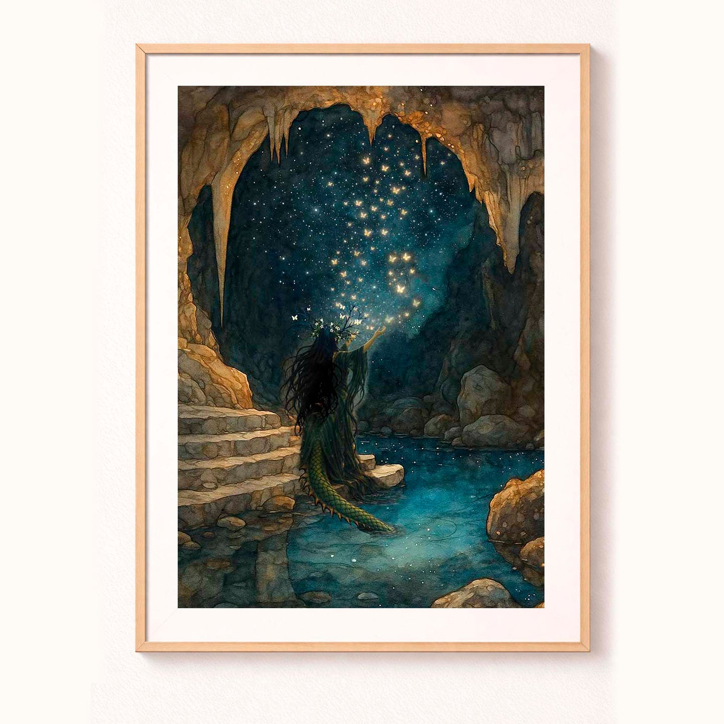 Drakgudinnan i grottan – Fine Art Print