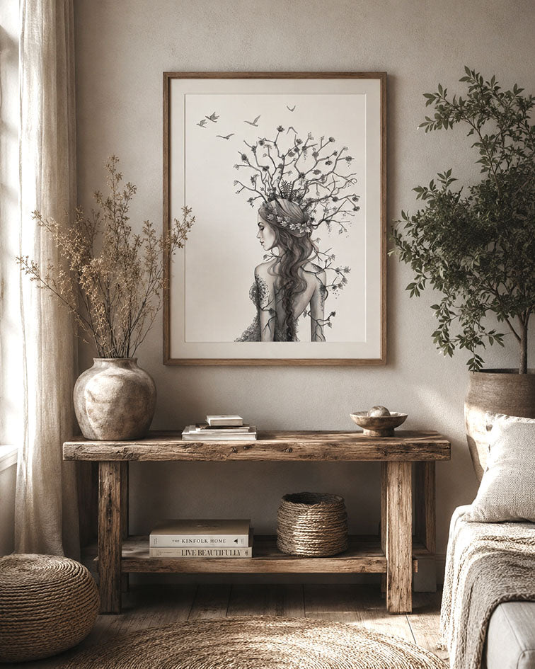Konstprint Lady Branches