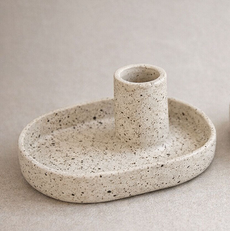 Månbädd - ljusstake i sand