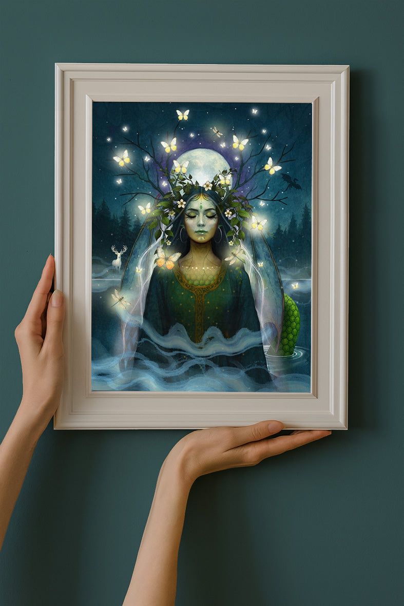 Drakgudinnan — konstprint