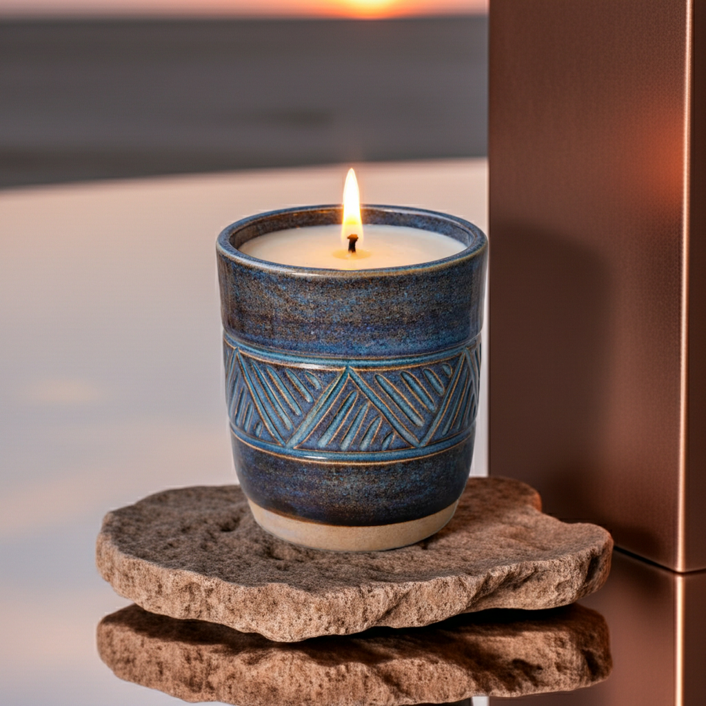 Månsystrar  – Doftljus i handgjord keramik av 100% sojavax