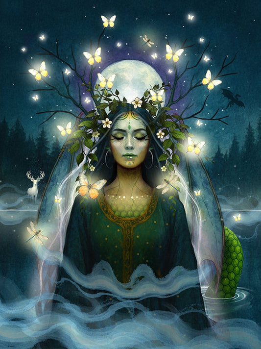 Drakgudinnan — konstprint