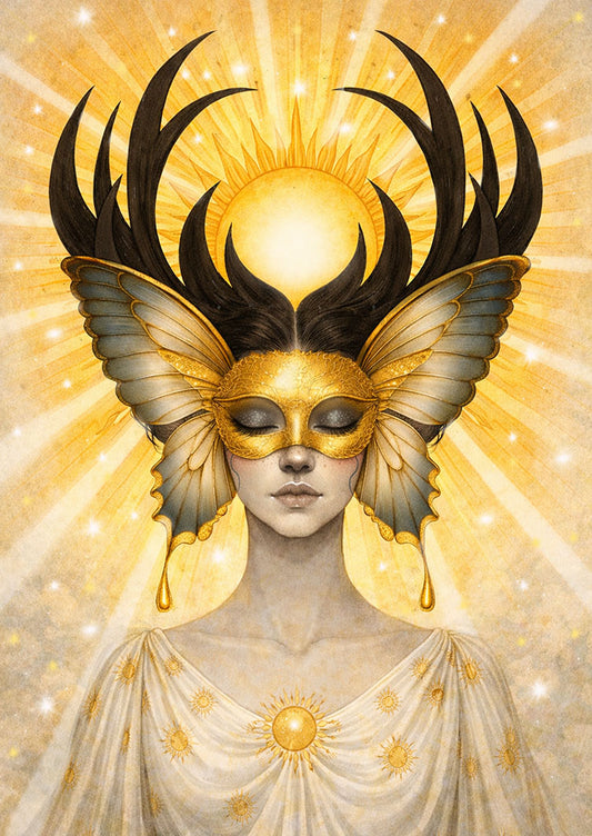 Solgudinnan — konstprint