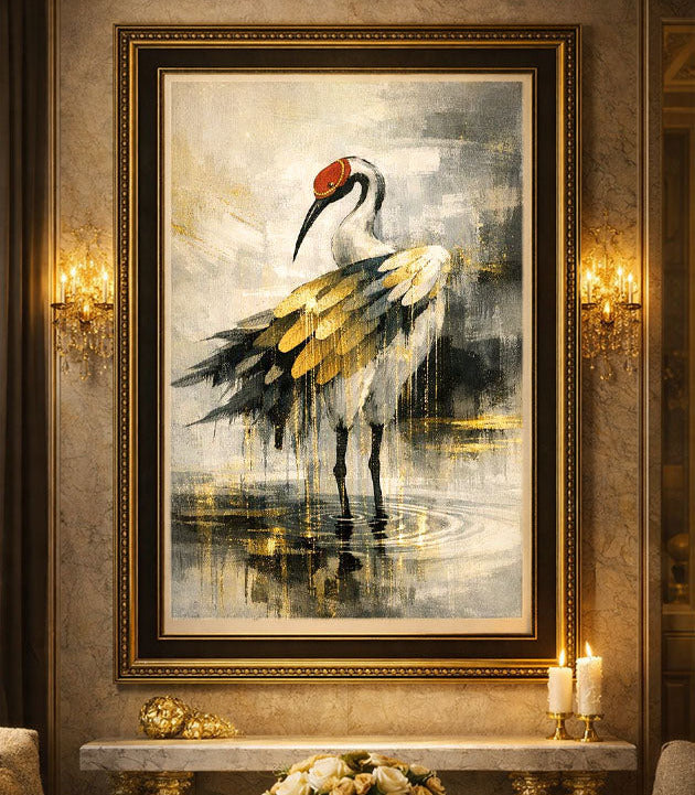 Tranväsen– Fine Art Print med handmålade gulddetaljer, Studio Vintrafors