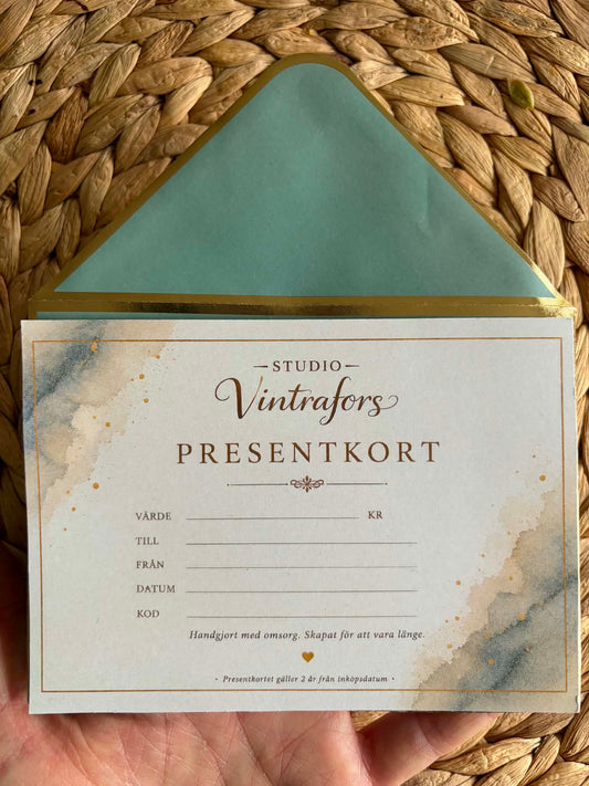 Presentkort hos Studio Vintrafors