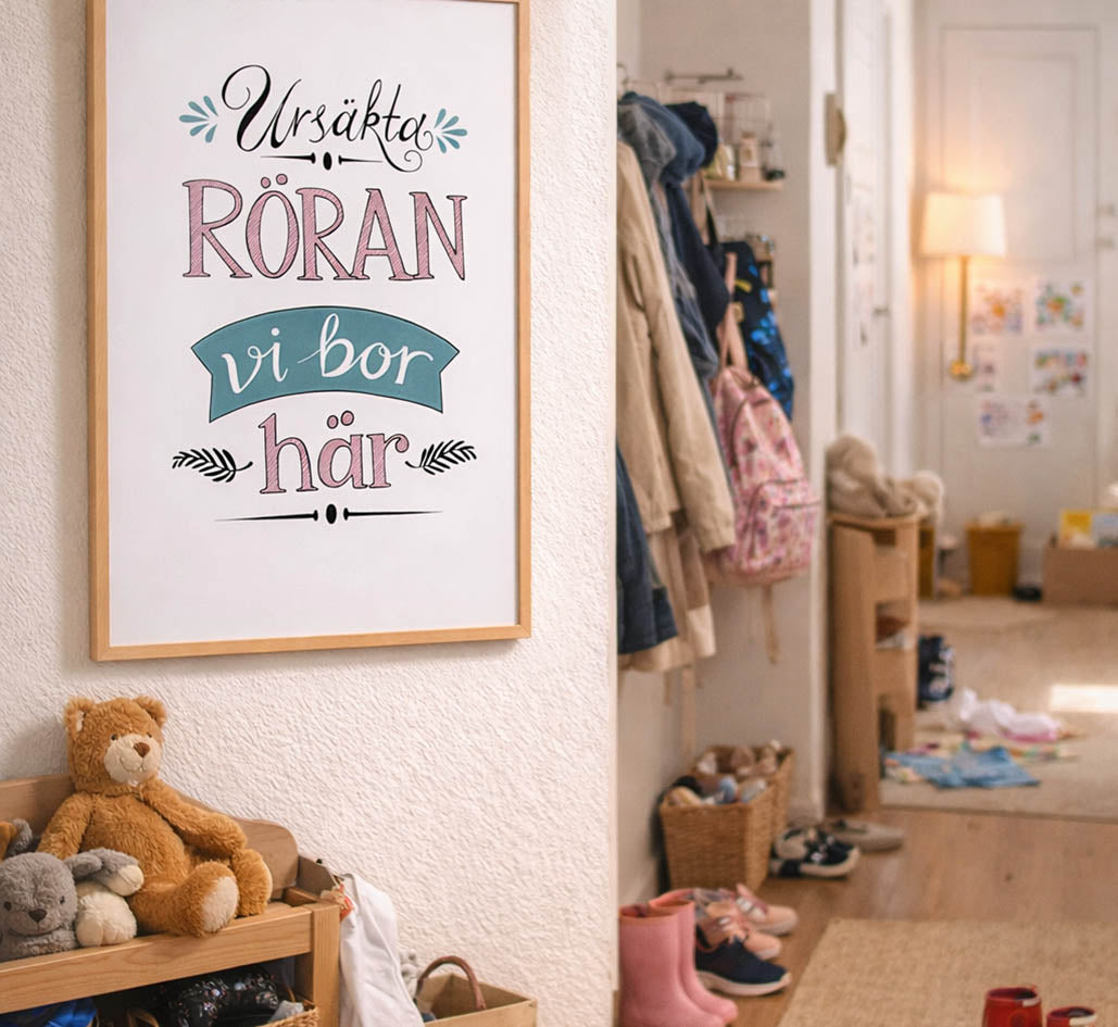 Ursäkta röran - konstprint