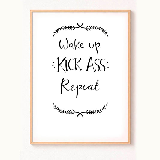 Wake up - konstprint