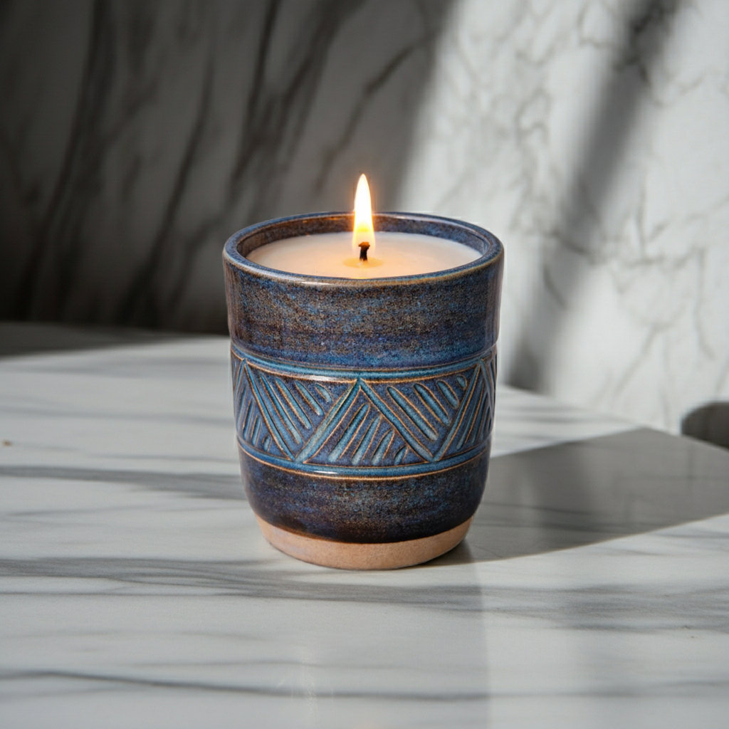 Månsystrar  – Doftljus i handgjord keramik av 100% sojavax
