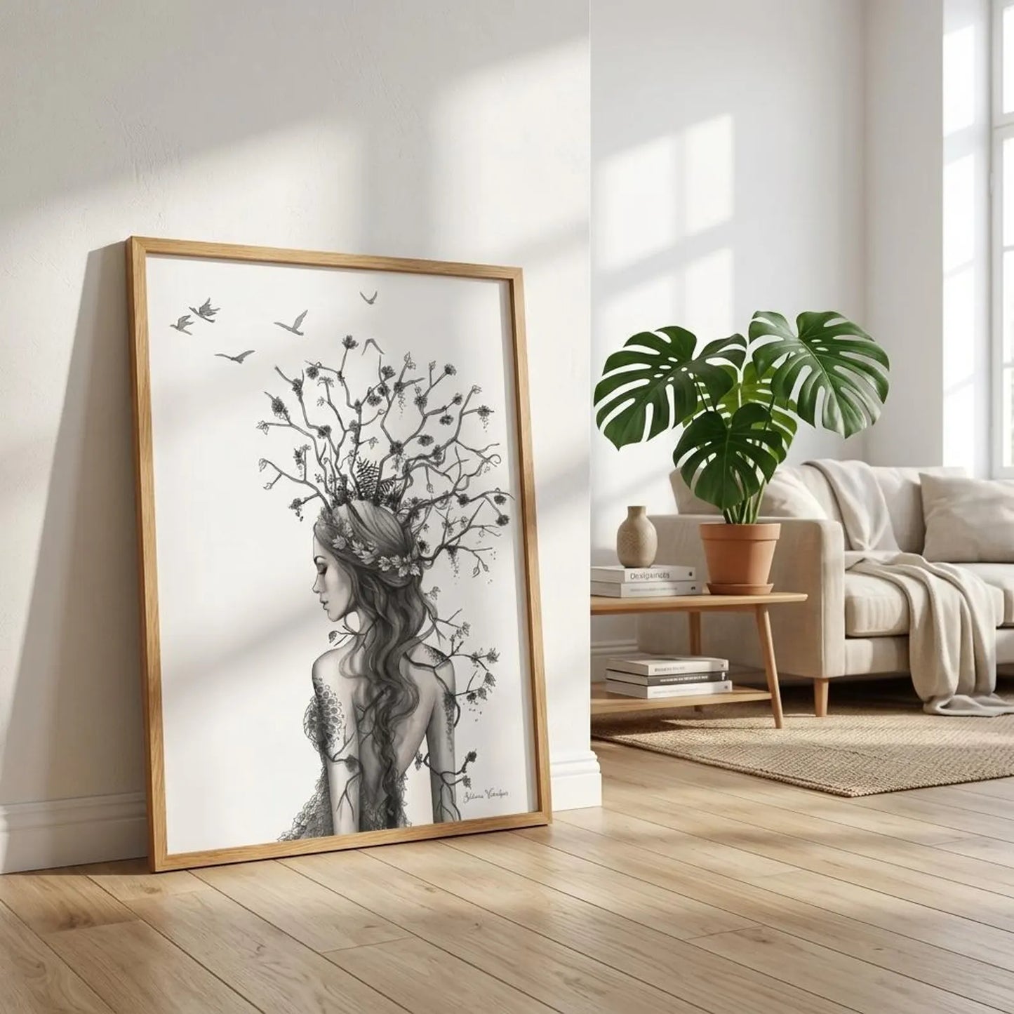 Konstprint Lady Branches